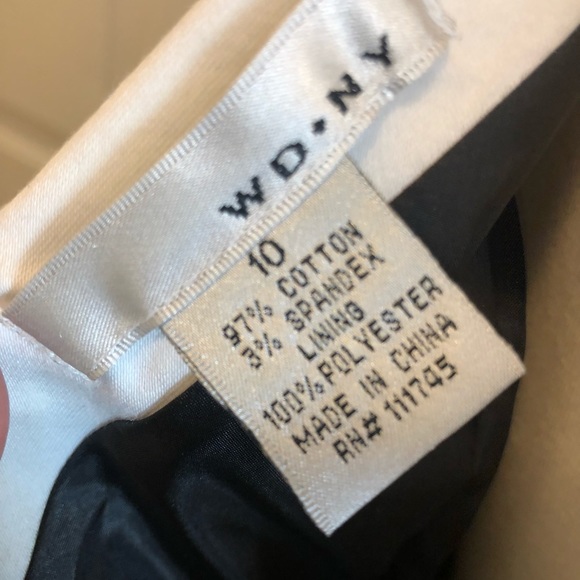 W D • NY Black & White Floral Embroidered Dress - Picture 7 of 7